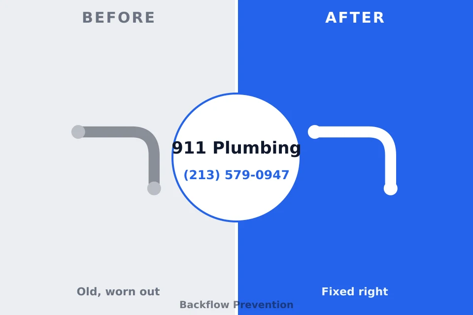 Before and after: plumbing repair Franklin Park, NJ